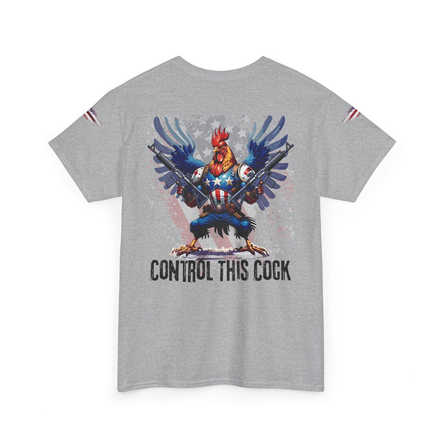 "Control This Cock" Patriotic Rooster Graphic Tee