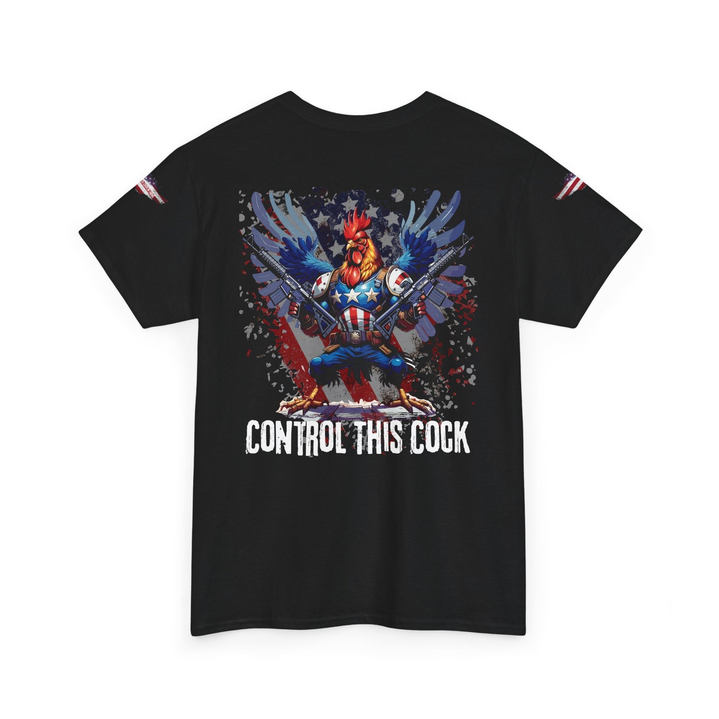 "Control This Cock" Patriotic Rooster Graphic Tee