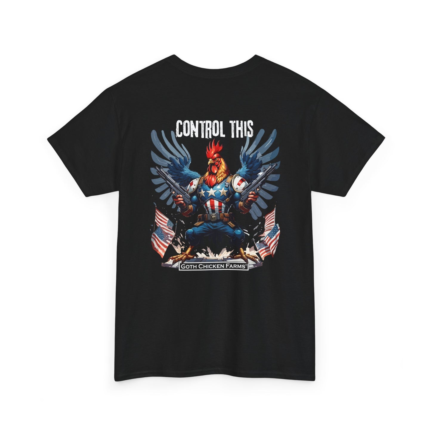 "Control This" Patriotic Rooster Graphic Tee