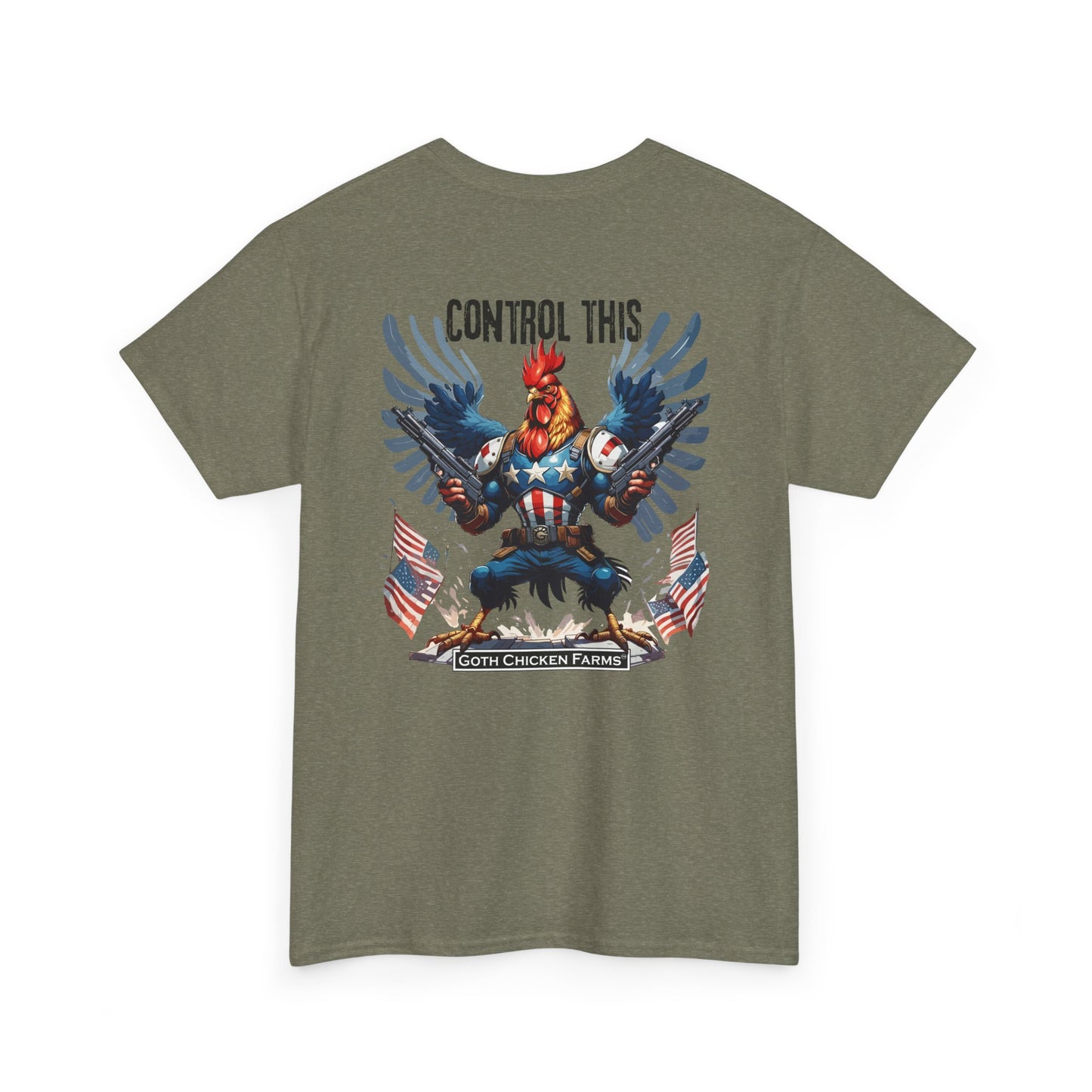 "Control This" Patriotic Rooster Graphic Tee