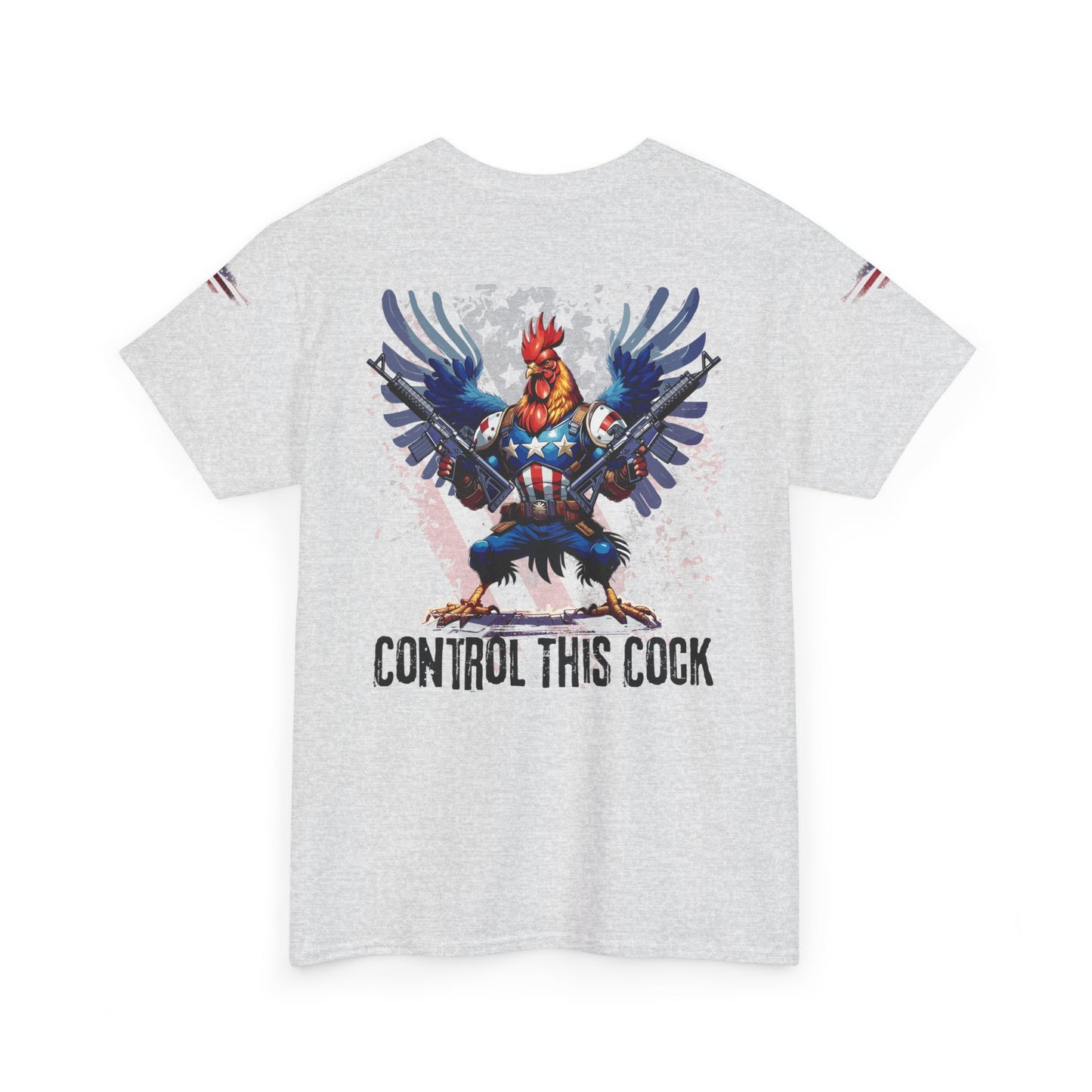 "Control This Cock" Patriotic Rooster Graphic Tee