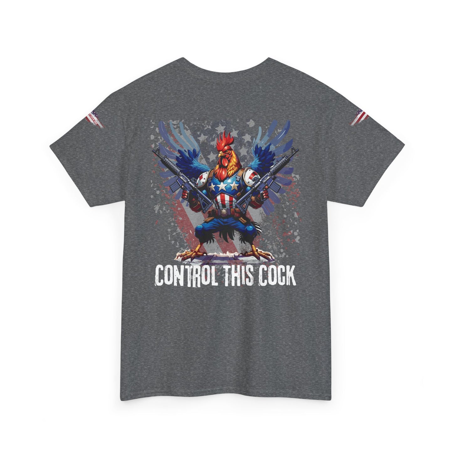 "Control This Cock" Patriotic Rooster Graphic Tee